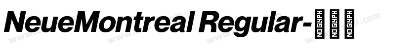 NeueMontreal Regular字体转换